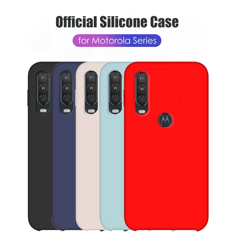 Жидкий силиконовый чехол для Motorola Moto One Action Vision Macro Power G7 G8 Plus Z3 Play P30 Note Lite роскошный