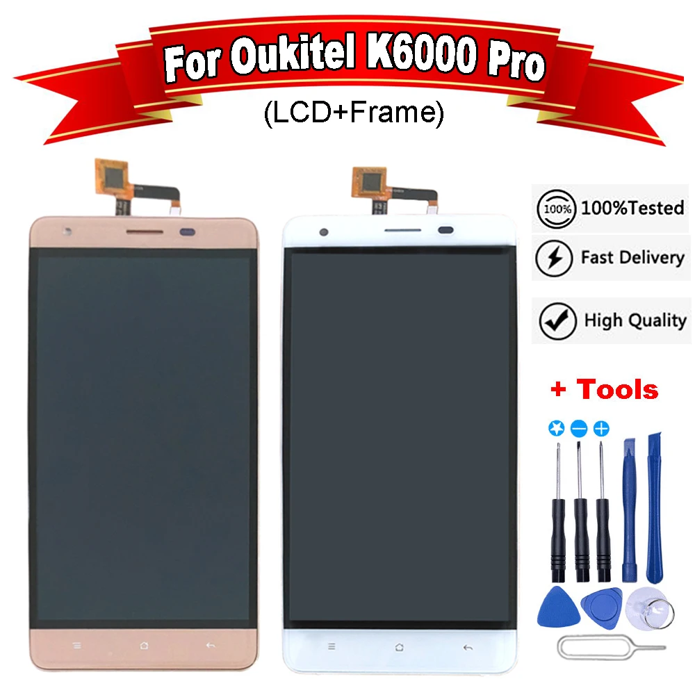 Сенсорный экран 5 дюйма для Oukitel K6000 Pro/K6000 Pro