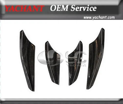 Передний бампер из углеродного волокна 4 шт. подходит для Mitsubishi Lancer Evolution EVO 10X2008-2010