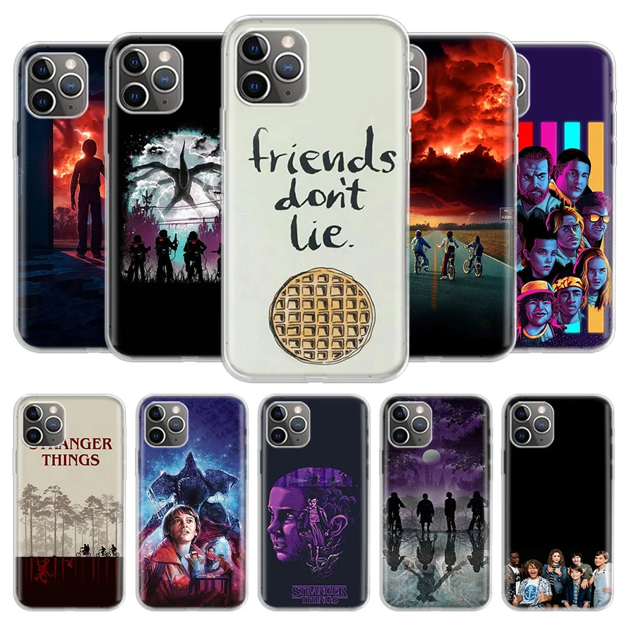 Чехол для телефона с постером на тему сериала очень странные дела iPhone 13 12 11 Pro 7 6 X 8