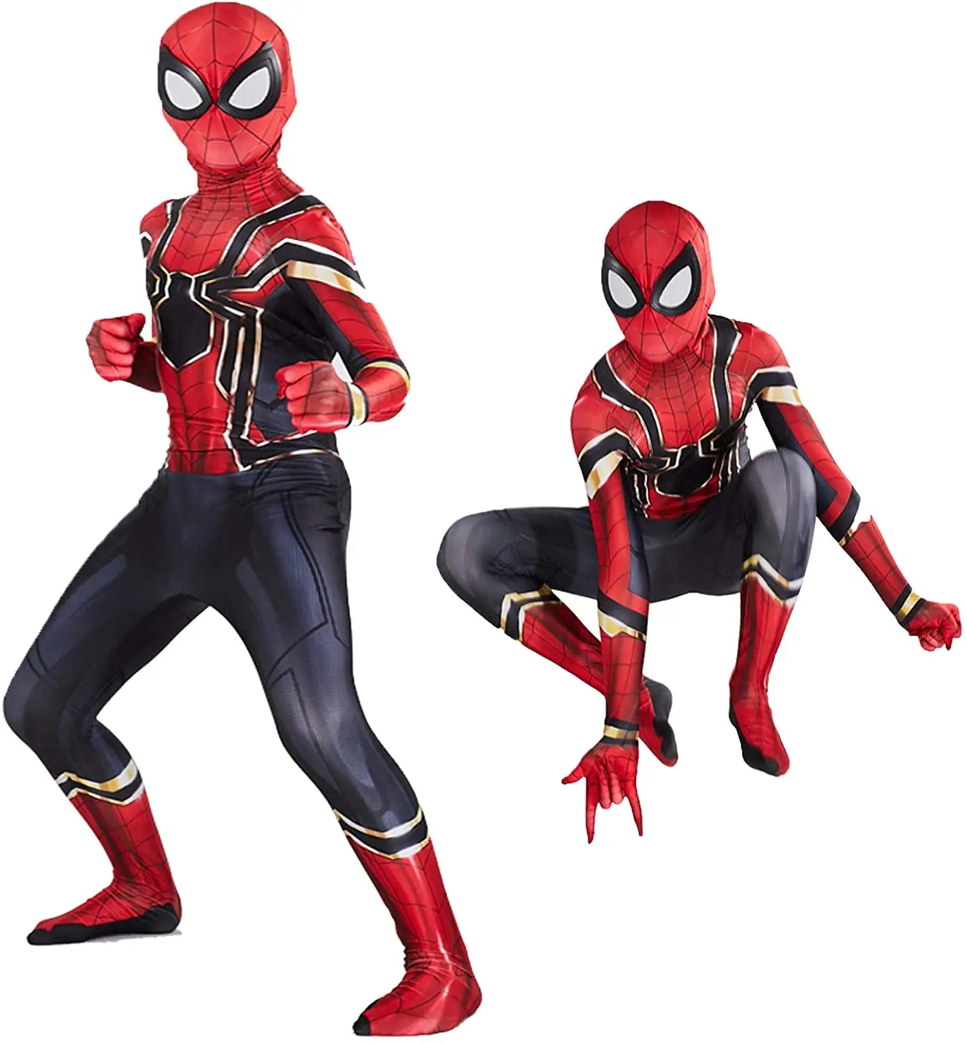 

Kids Halloween Spiderboy Man Costume Compatible Superhero Costume Suits Kids Party Cosplay 3D Style Best Gifts