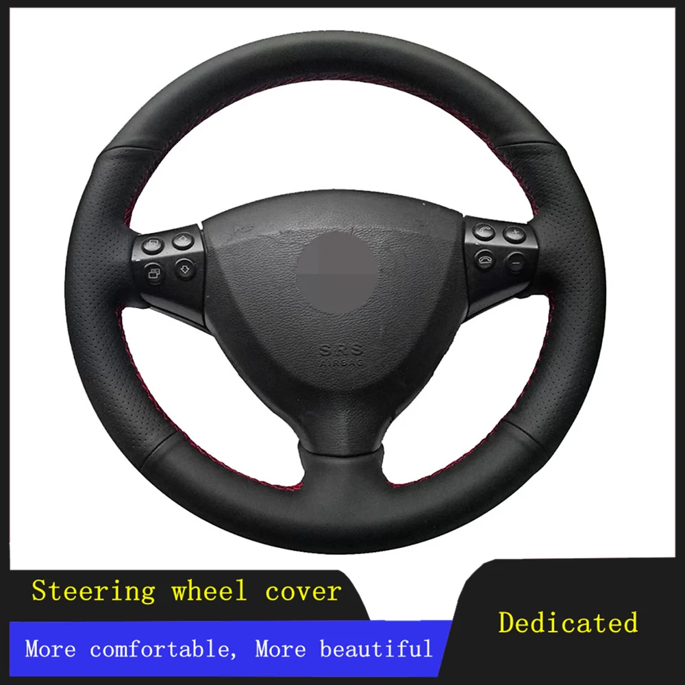 

Car Steering Wheel Cover Braid Wearable Genuine Leather For Mercedes Benz A-Class A160 A180 E-CELL 2009 2010 2011 2012