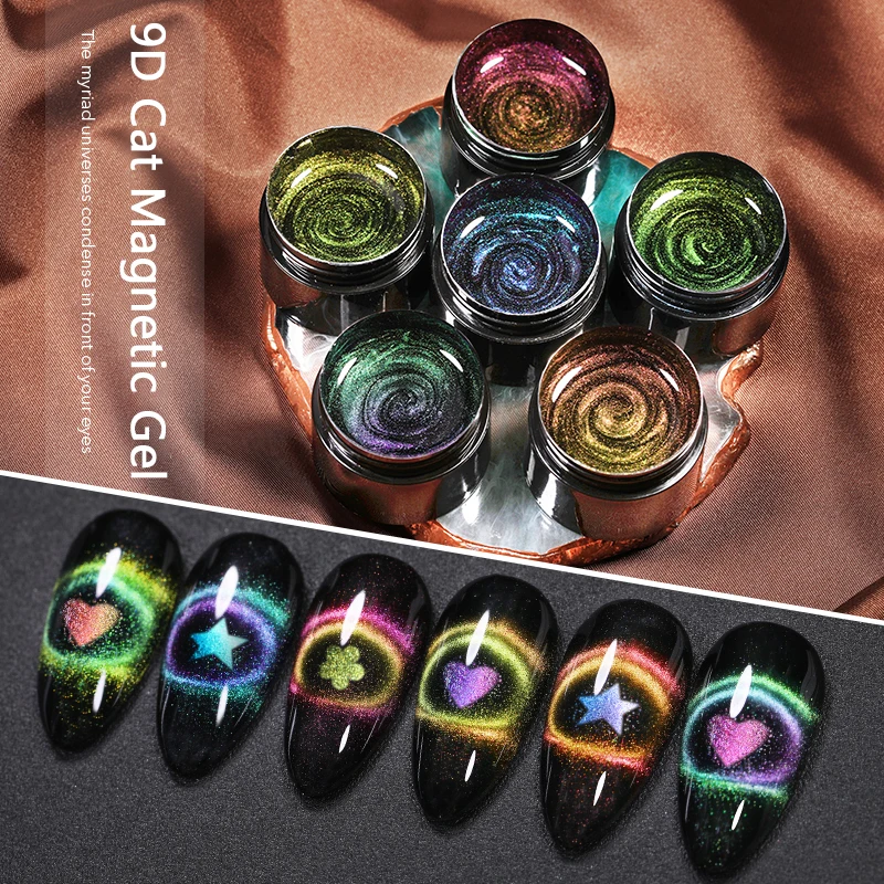 Магнитный 9D кошка УФ гель для ногтей Nail Art Лаки к требованиям заказчика
