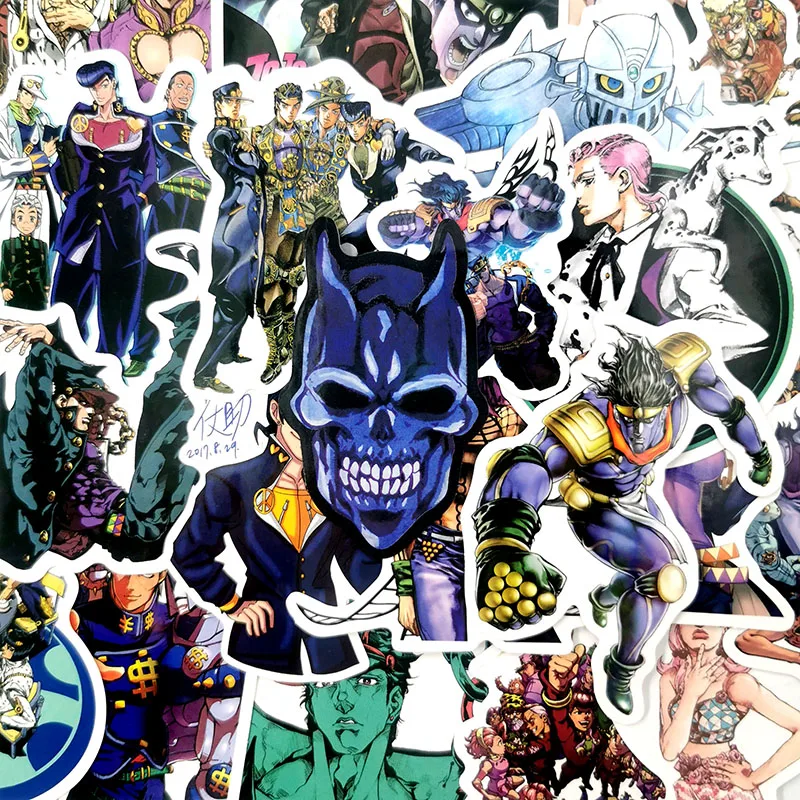 50 шт./компл. аниме JoJos невероятное приключение Косплэй Опора водостойкие наклейки из ПВХ компьютер ноутбук багажник DIY Стикеры