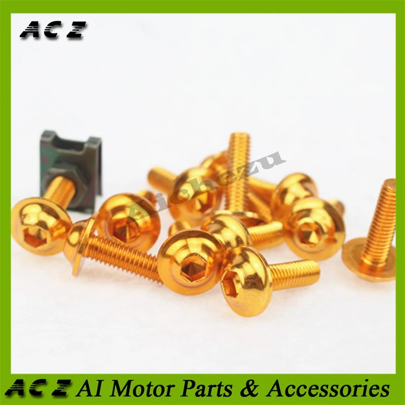 ACZ универсальный мотоцикл 10 шт./лот M6 6 мм обтекатель средства ухода за кожей