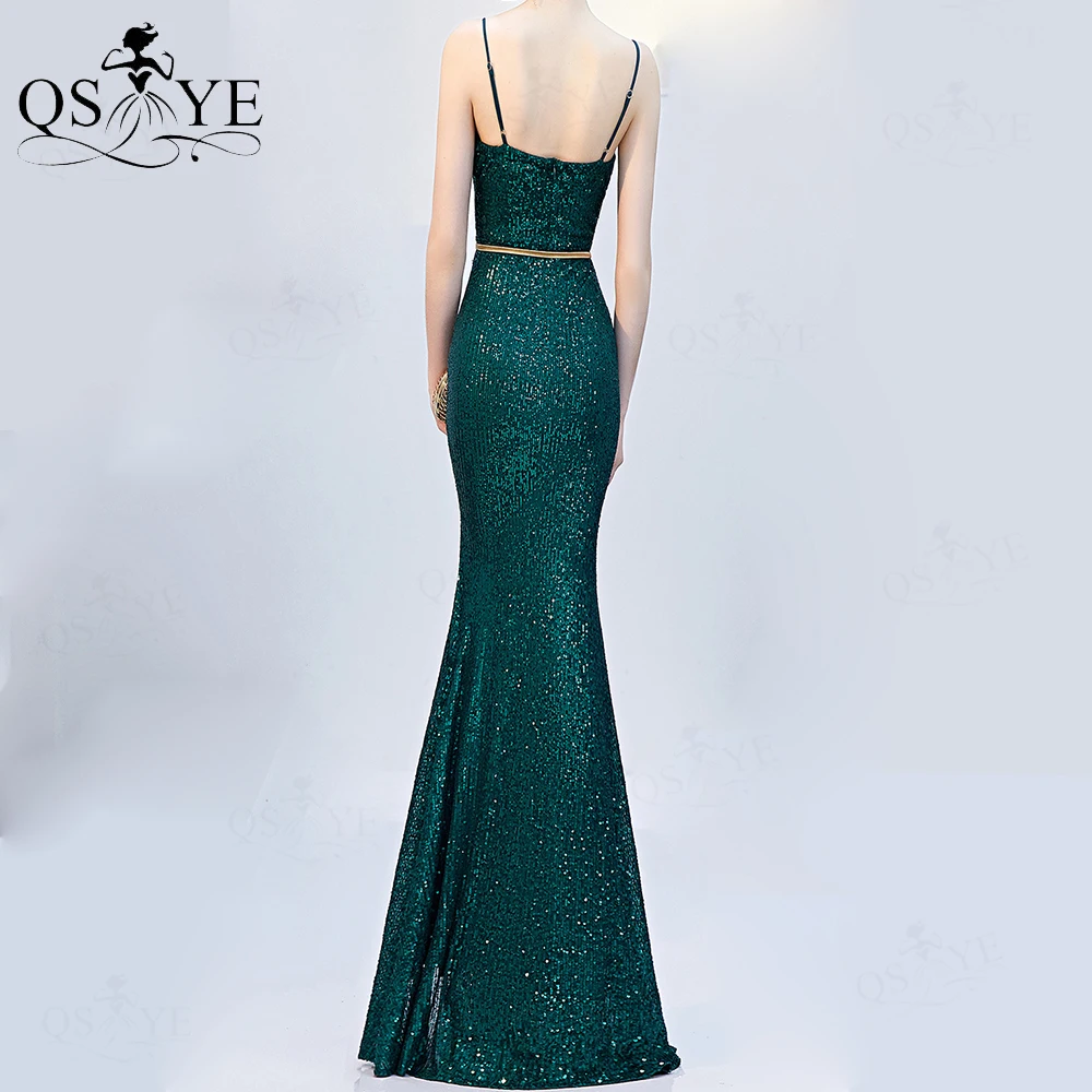 Изумрудно-зеленые вечерние платья на лямках женское длинное вечернее платье с