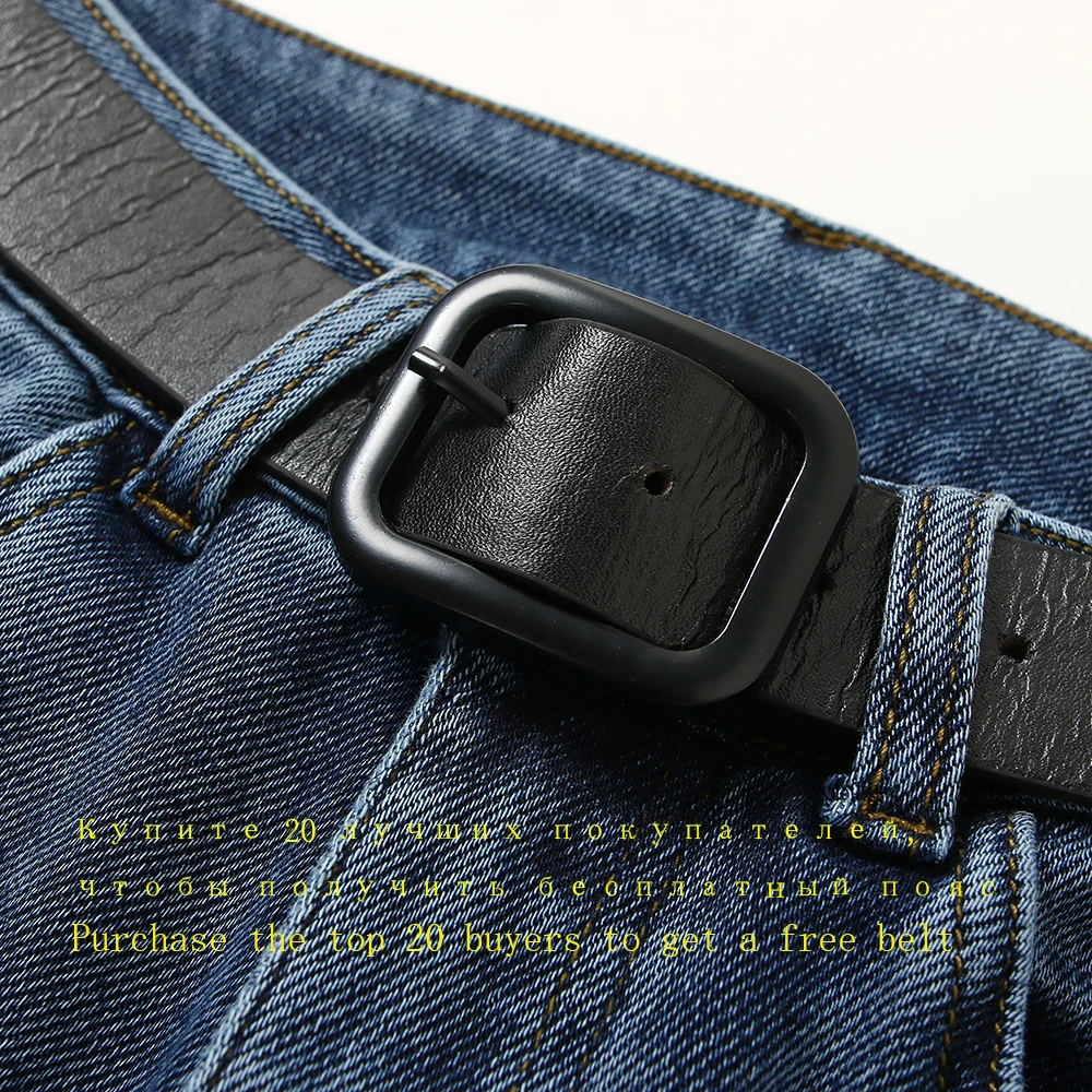 Syiwidii джинсы стрейч для мам женские джинсовые шаровары с высокой талией синяя