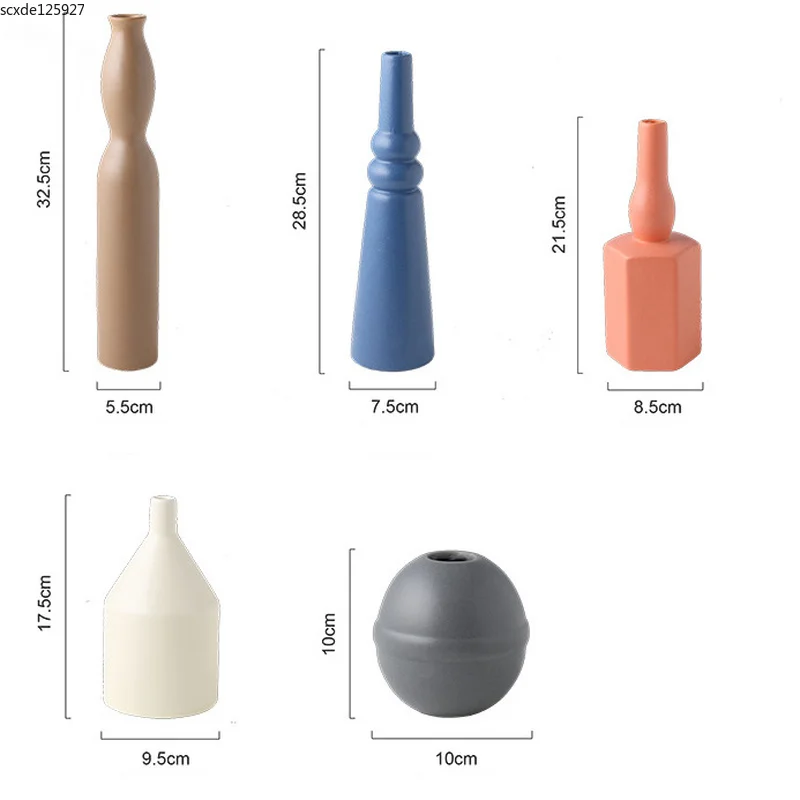 

Creative Morandi Color Irregular Ceramic Vase Flower Arrangement Desktop Decoration Art Crafts Hydroponic Flower Vase Home Decor