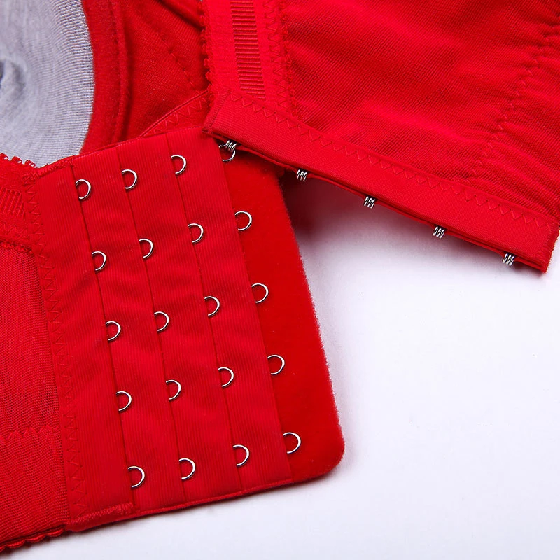 

Women's Sexy Lace Bra Push Up Underwear Fashion Bralette Gathering Deep V Adjustable Comfortable Lingerie