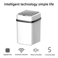 10l smart trash can automatic motion detector dustbin intelligent waste bin silent garbage bag container for kitchen bathroom