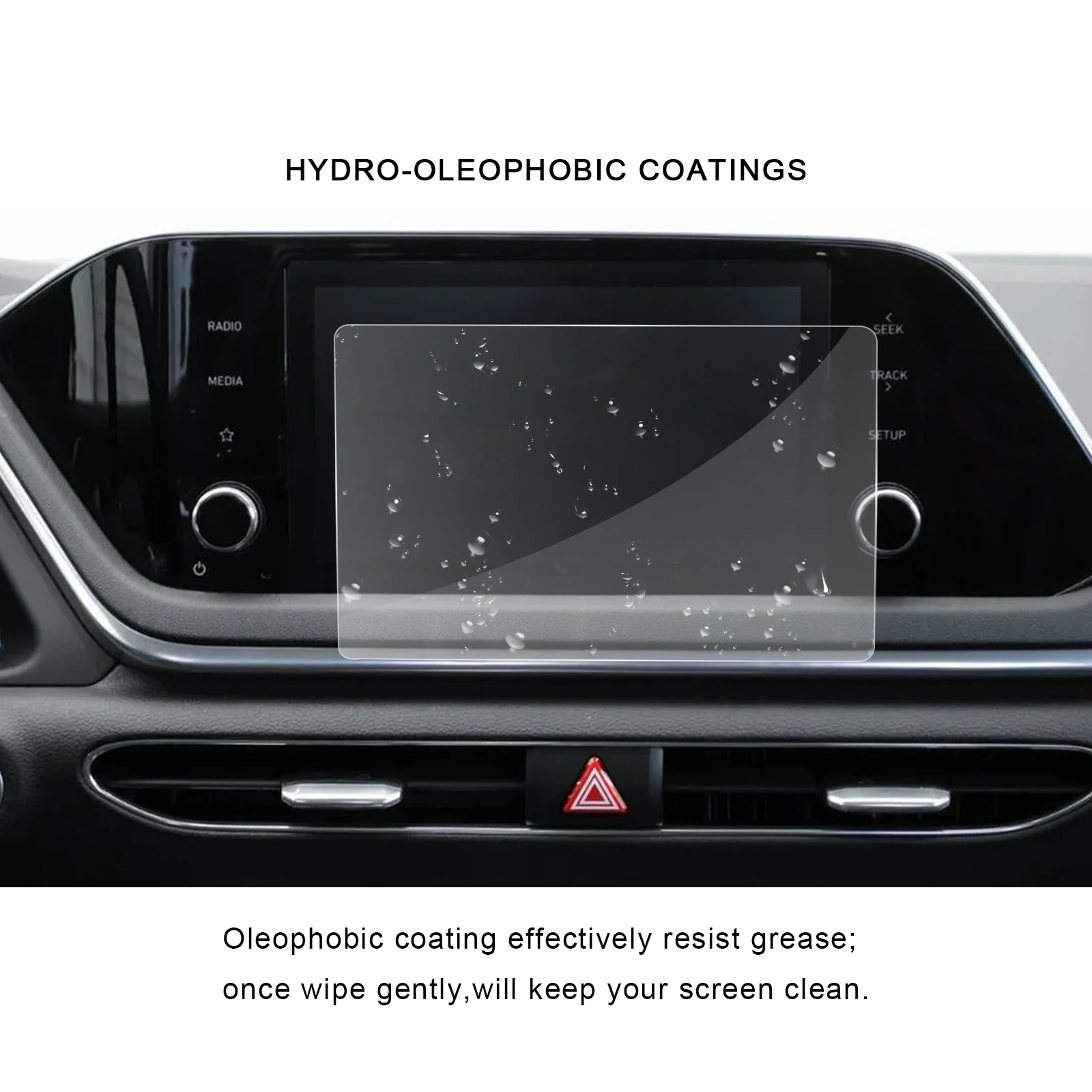 ruiya for sonata viii 2020 8 inch car navigation touch center pet screen protector auto interior accessories 195122mm free global shipping