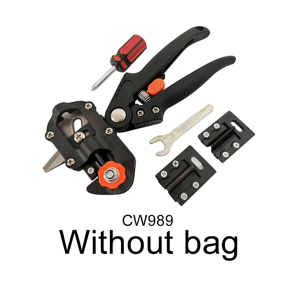 Without bag Садовые инструменты измельчитель фруктовых деревьев секаторы ножницы прививка режущий инструмент с 2 лезвиями секатор дерево резка садовые инструменты - Цвет: Without bag