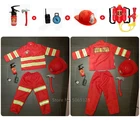 Детская Униформа пожарного для косплея на Хэллоуин, Детский костюм для ролевых игр, костюм пожарного, костюм для выступлений и вечерние для мальчиков