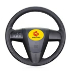 Оплетка на руль для Mazda 3 Axela 2008-2013, Mazda CX-7 CX7 2010-2016, Mazda 5 2011-2013, Mazda 6 GH