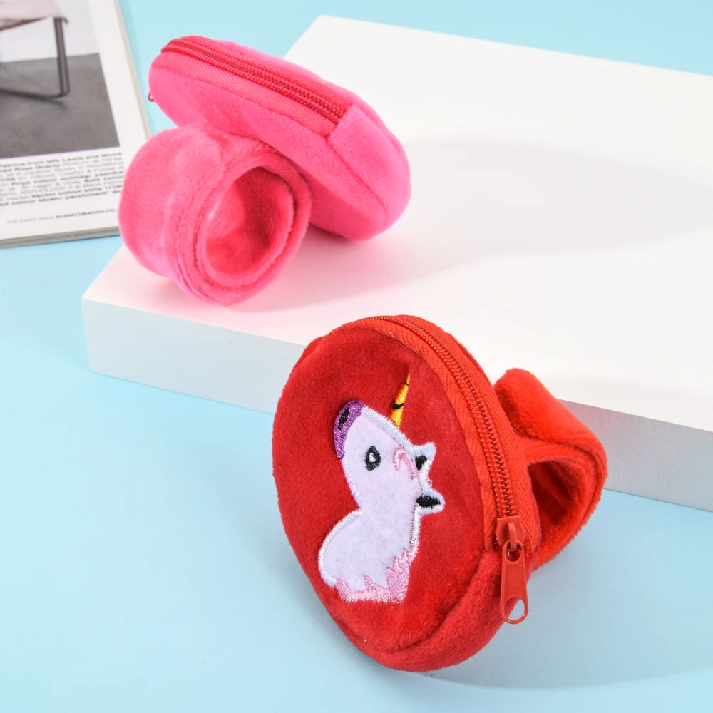 Романтические фланелевые браслеты Papa Circle с милым единорогом бумажником для