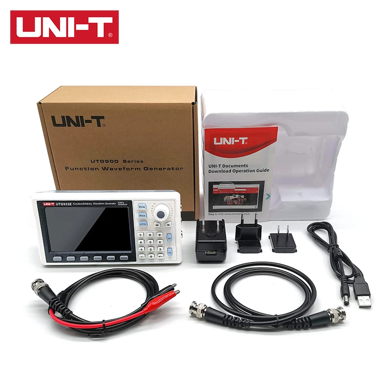 UNI-T UTG932E 30MHz UTG962E функция 60MHz/произвольный генератор сигналов 1μHz 4 3 Inch DDS поддержка