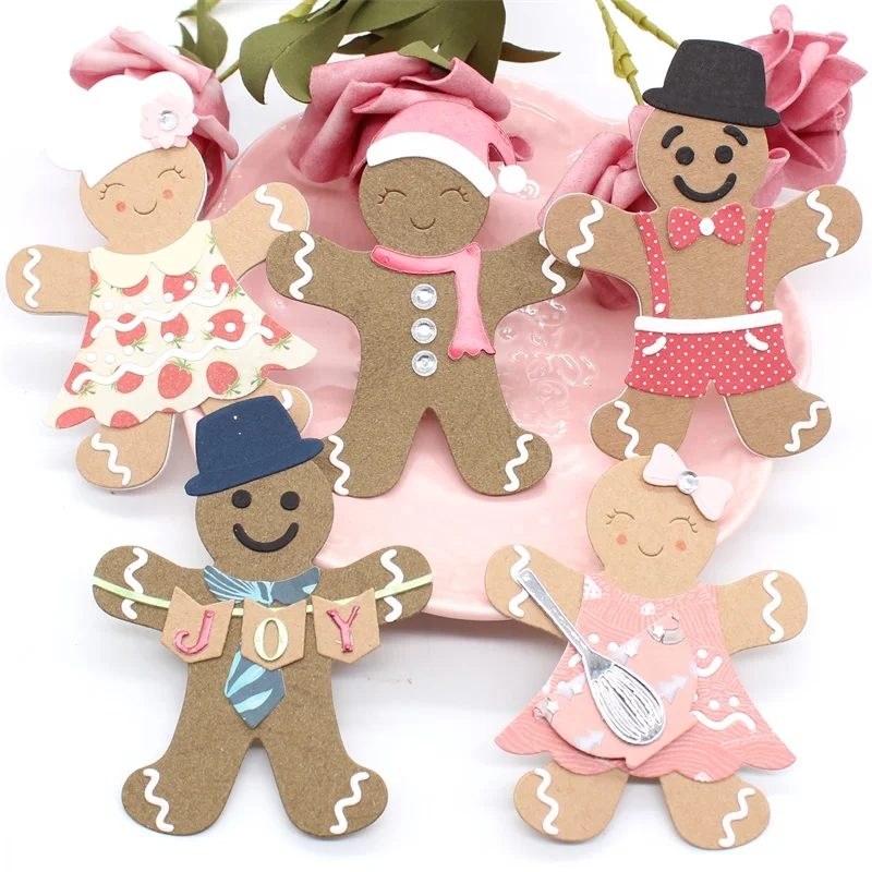 Gingerbread Man Metal Cutting Dies Stencils for DIY Scrapbooking/photo album Decorative Embossing Paper Cards | Дом и сад