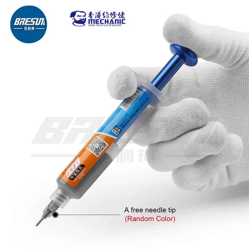 Слесарный флюс с нажимным стержнем из алюминиевого сплава шприцевая паста