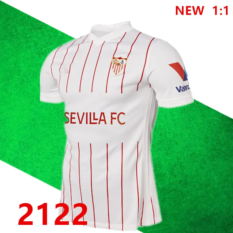 

21 22 FC Sevilla Soccer Jersey 2021 2022 EVER BANEGA EN-NESYRI NAVAS DE JONG EL HADDADI REGUILON Football Shirt Men kids camiset