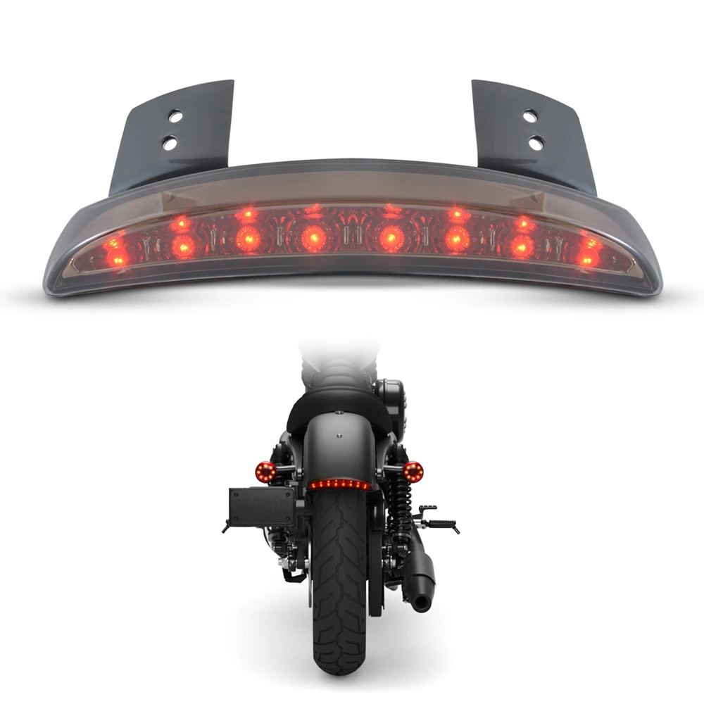 Заднее крыло мотоцикла со шлейфом край красный светодиодный тормозной фонарь