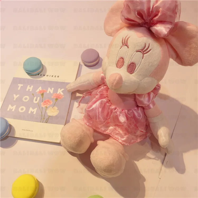 

Мультяшная плюшевая игрушка Disney минни розовая Милая цветущая вишня Микки Маус плюшевые куклы игрушки 15 см подарки для девочек