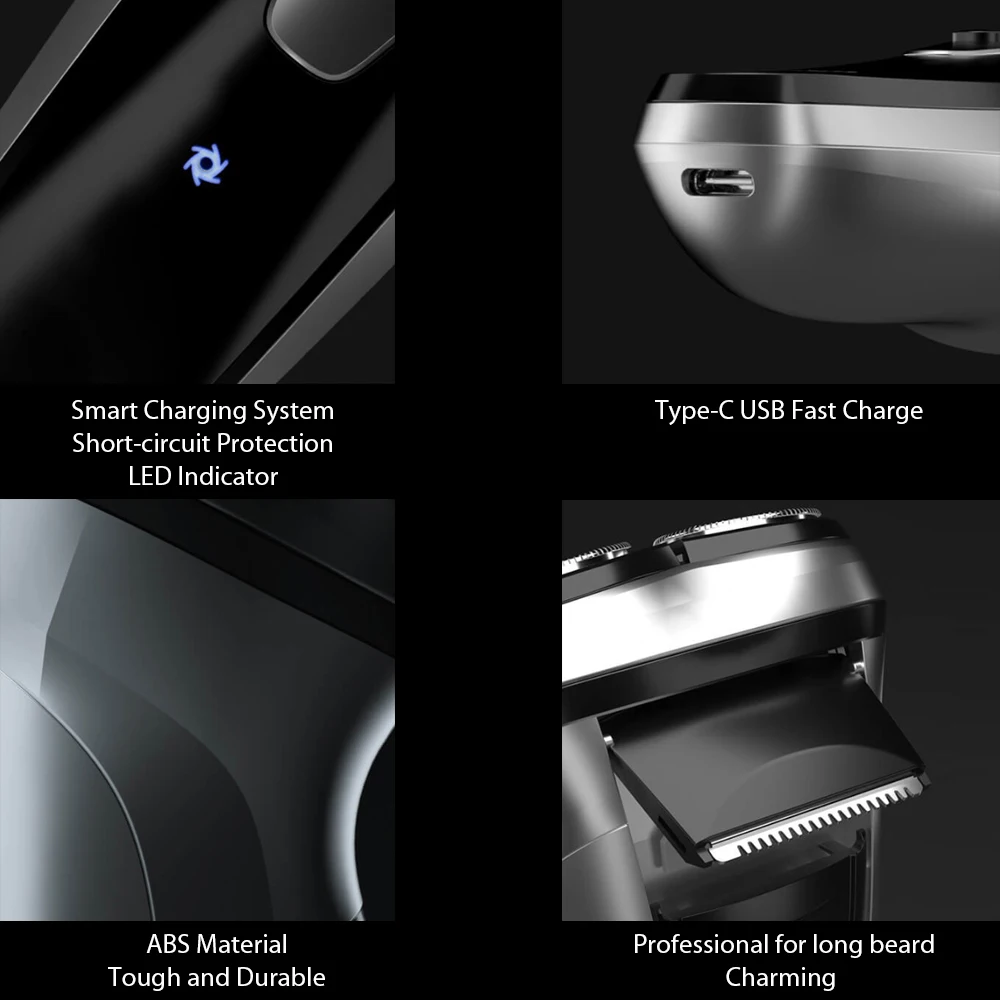 Электробритва Xiaomi Youpin 3D Enchen Black Stone электробритва с умным управлением