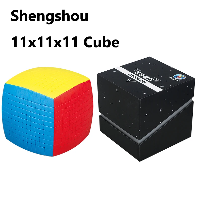 

Shengshou 11x11x11 Magic Cubing Speed Stickerless 85mm sengso 11x11 Cubo Magico high level Toys for Children