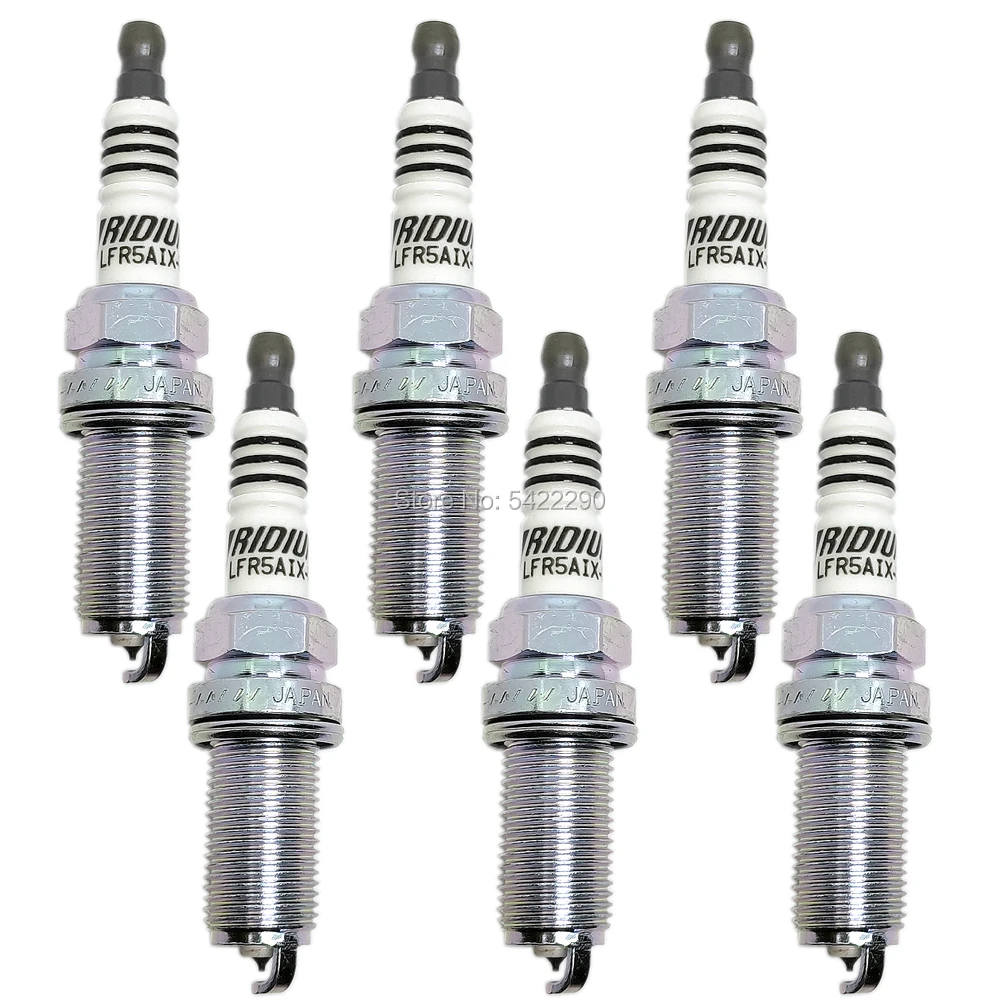 6 шт LFR5AIX-11 4469 Свеча зажигания иридия IX подходит для Hyundai Infiniti Kia моряк Меркурий Nissan