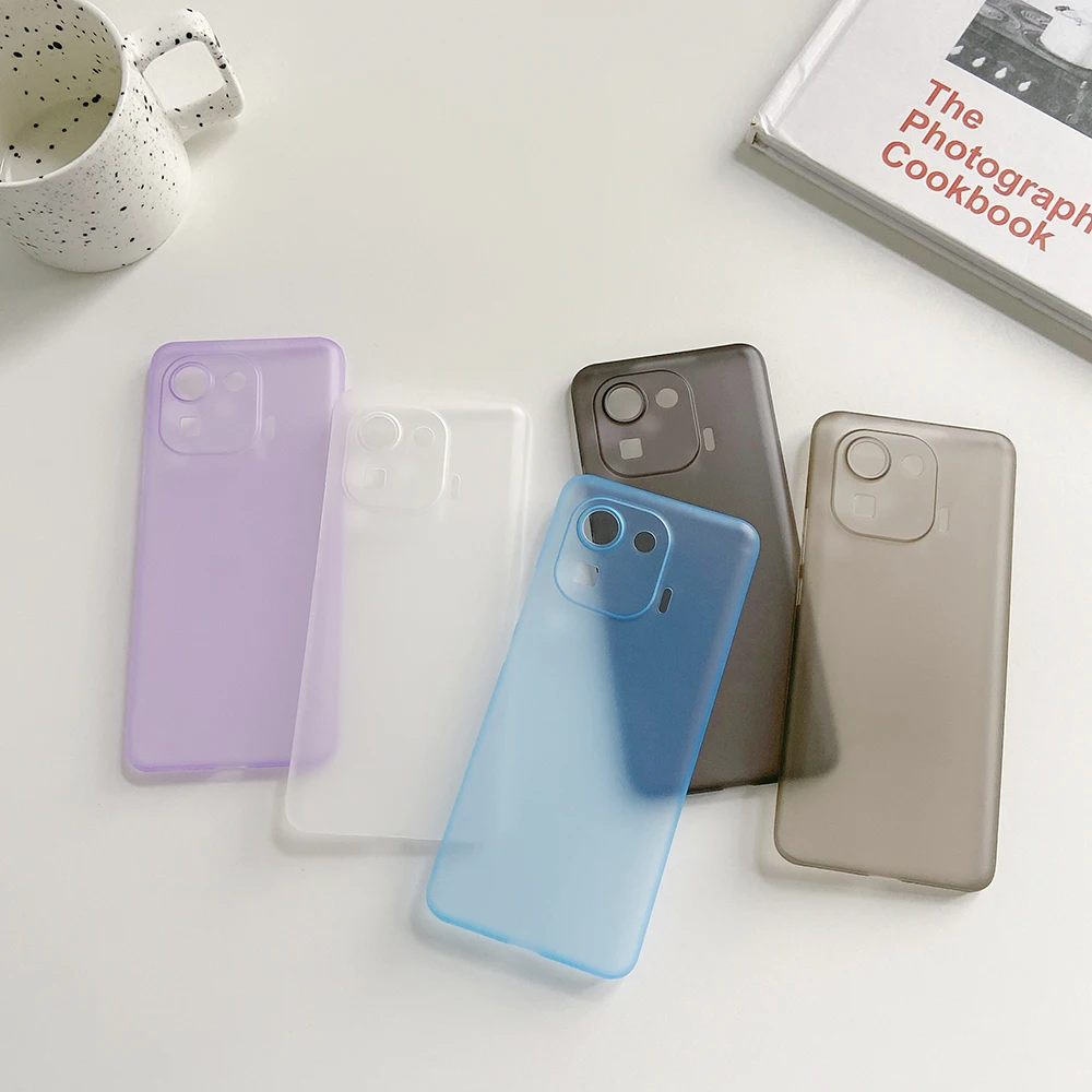 0 3 мм ультра тонкий жесткий чехол для телефона Xiaomi Mi 11 Ultra Redmi K40 Pro матовый