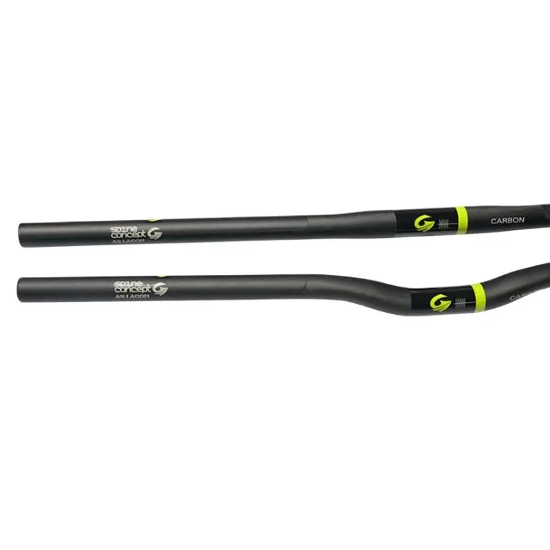 Дешево Складной велосипедный Руль 25,4 мм полностью из углеродного волокна ручка прямая ручка стержень 640 мм 680 мм 700 мм 720 мм