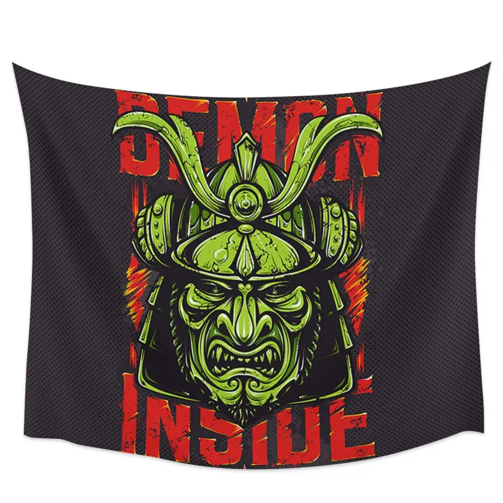 Goohome Japanese Samurai Warrior Wall Hanging Decor Art Tapestry Blanket Curtain Sheet Throw Scarf Towel Anti-Static | Дом и сад