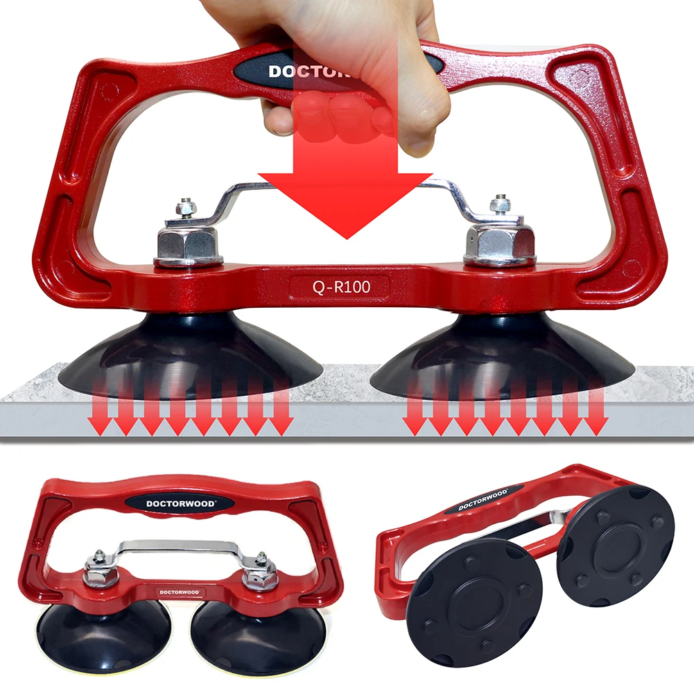 

2pcs/Set Automatic Tile Suction Cups Lifter Multifunction Glass Marble Manual Extractor Carrier Gripper Sucker Granite Pulling