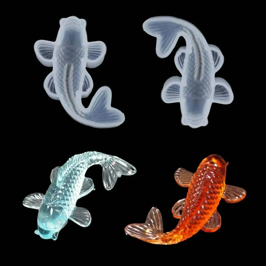 

3D Koi Fish Silicone Mold DIY Epoxy Resin Casting Mould for Jewelry Making Craft