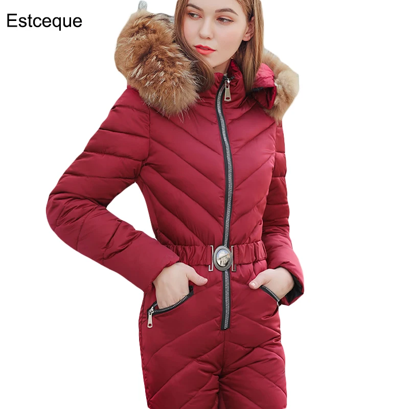 

Новая куртка, женская зимняя парка, пуховик большого размера, Корейская облегающая теплая пуховая куртка с меховым воротником