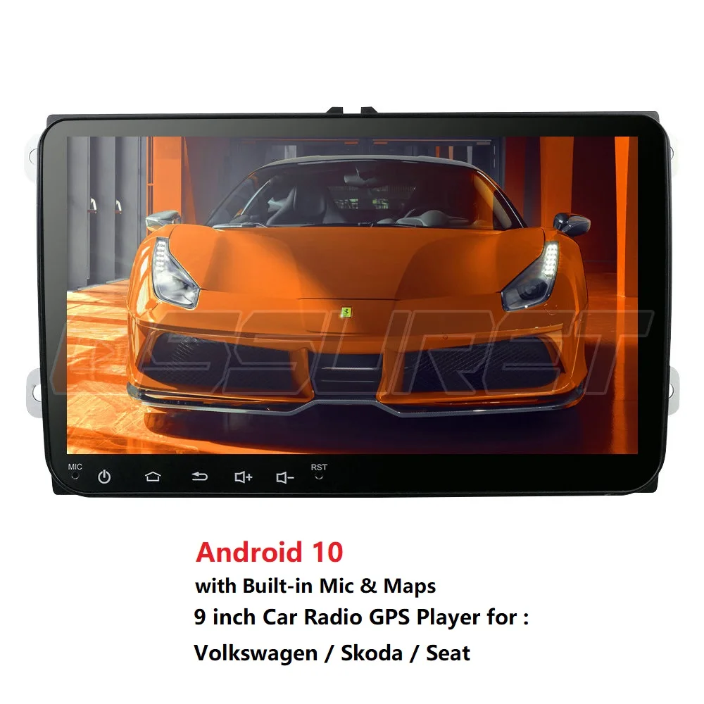 Автомобильный DVD плеер стерео система на Android 2 + 32 9 дюймов для VW GOLF 5 Golf 6 Polo Passat CC Jetta