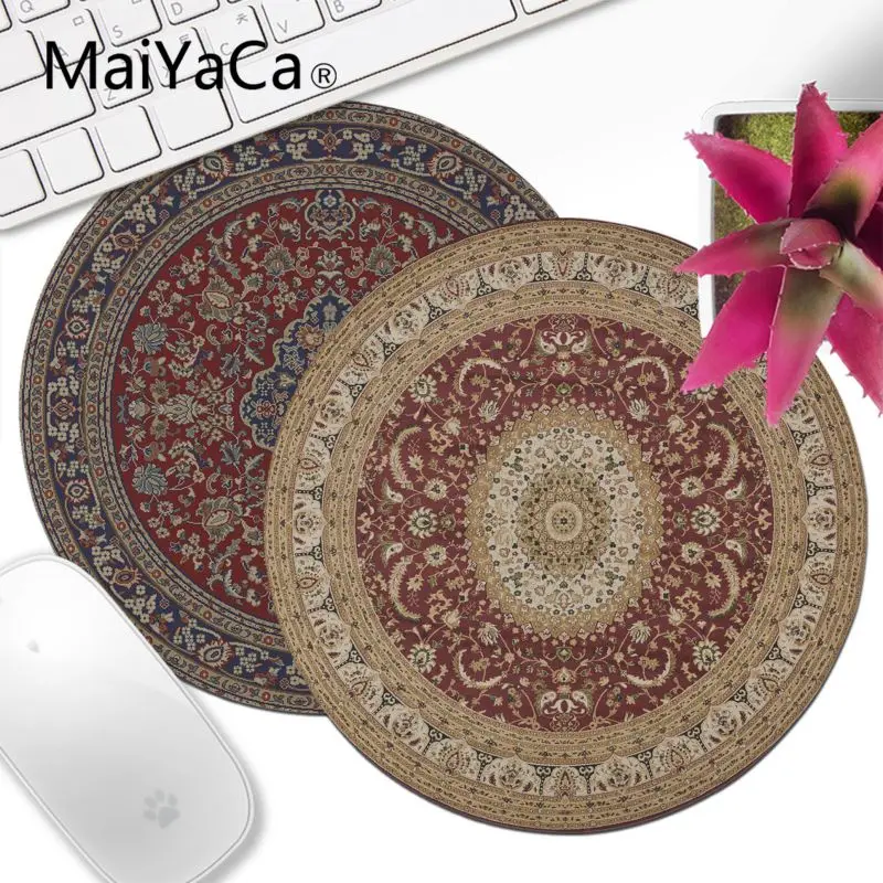 

MaiYaCa round Persian Carpets Comfort Round Mouse Mat Gaming Mousepad anime Computer Peripherals Keyboard Pad Home Gifts Mat