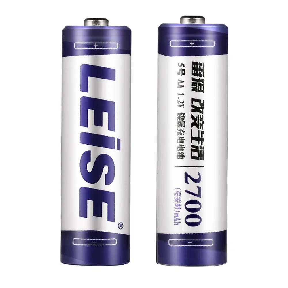 8 шт. LEISE 2700mAh 1,2 V AA Ni-MH перезаряжаемая батарея высокой емкости с предварительной зарядкой nimh Baterias подходит для игрушек с дистанционным управлением