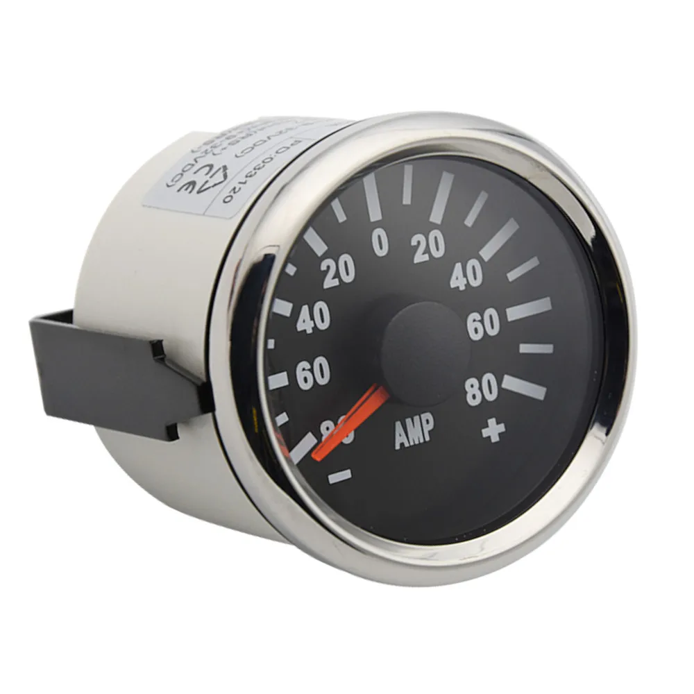 

52 мм 2 ''мотоциклетные Ammeters 80A 50A водонепроницаемые Автомобильные Лодки Amperemeters измеритель тока с отправителем красная подсветка 9-32 в
