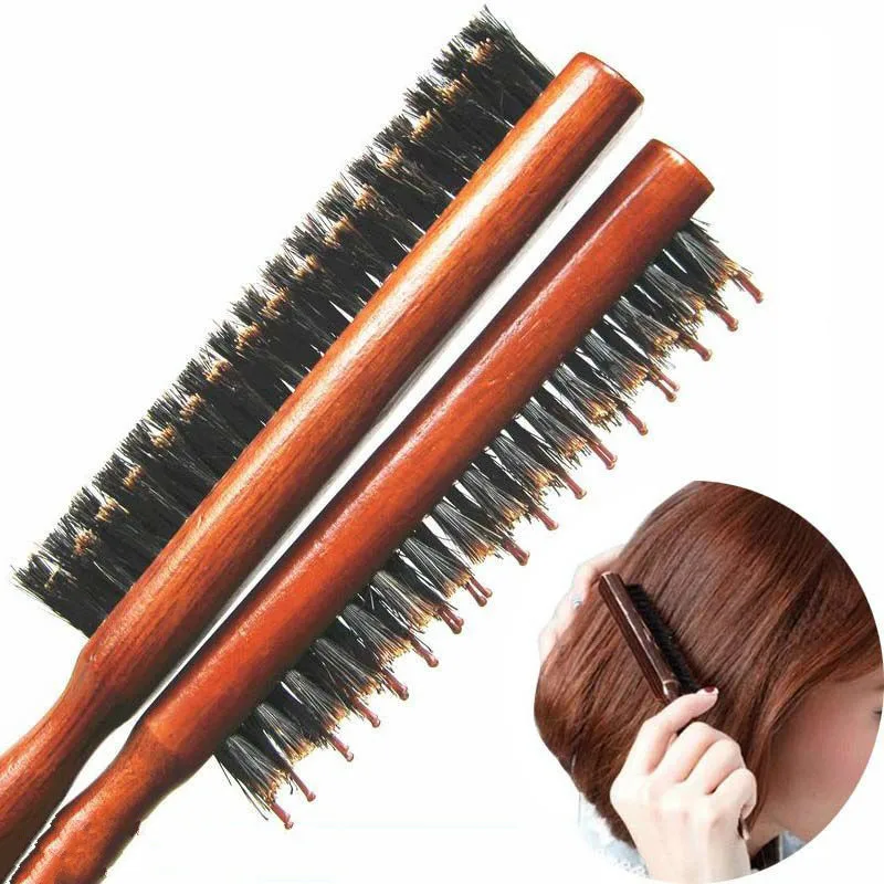 Профессиональная искусственная ручка натуральная пушистая расческа тонкая для