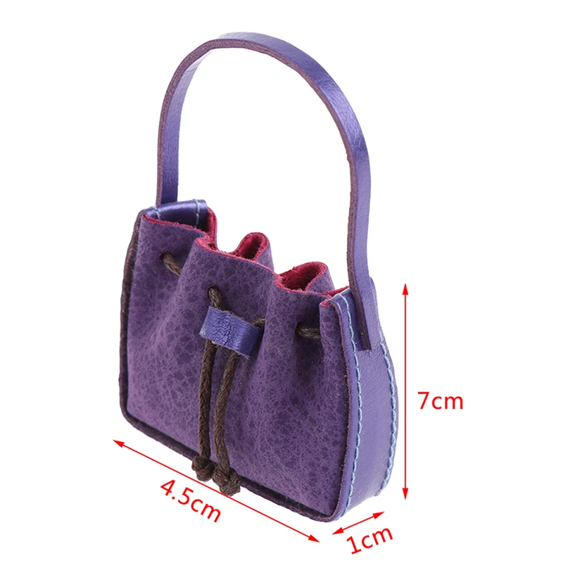 

Fashion 1/6 1/12 Doll Accessories Doll Handbag Lady Leather Bag Purse Accessories Dollhouse Kids Toy