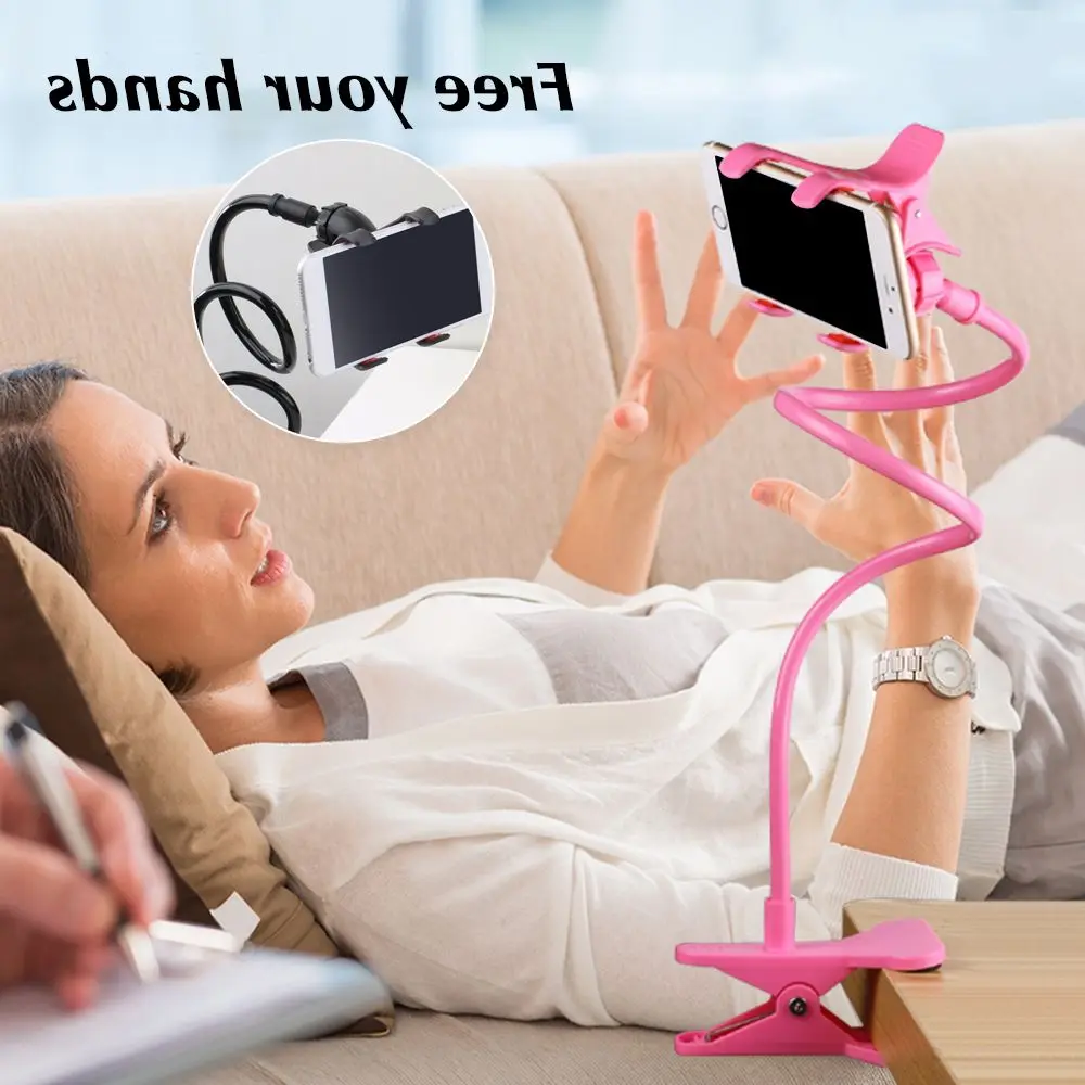 z91 universal mobile phone holder flexible adjustable cellphone holder clip lazy home bed desktop mount bracket smartphone stand free global shipping