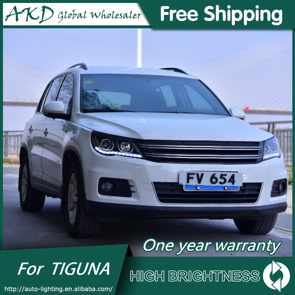 Фары для автомобиля VW Tiguan 2009 2012 DRL дневные ходовые огни Головной фонарь
