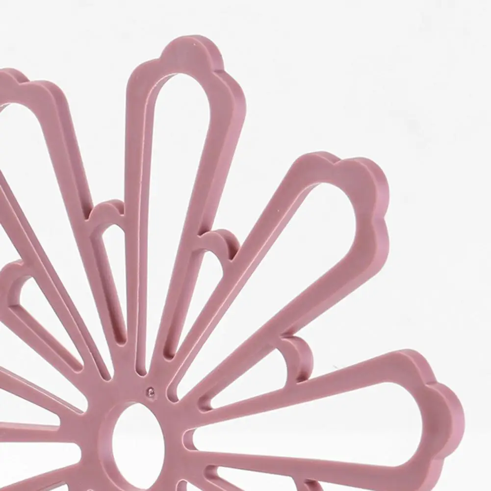 Подставка для обеденного стола 1 шт. нескользящая в форме цветка резиновая