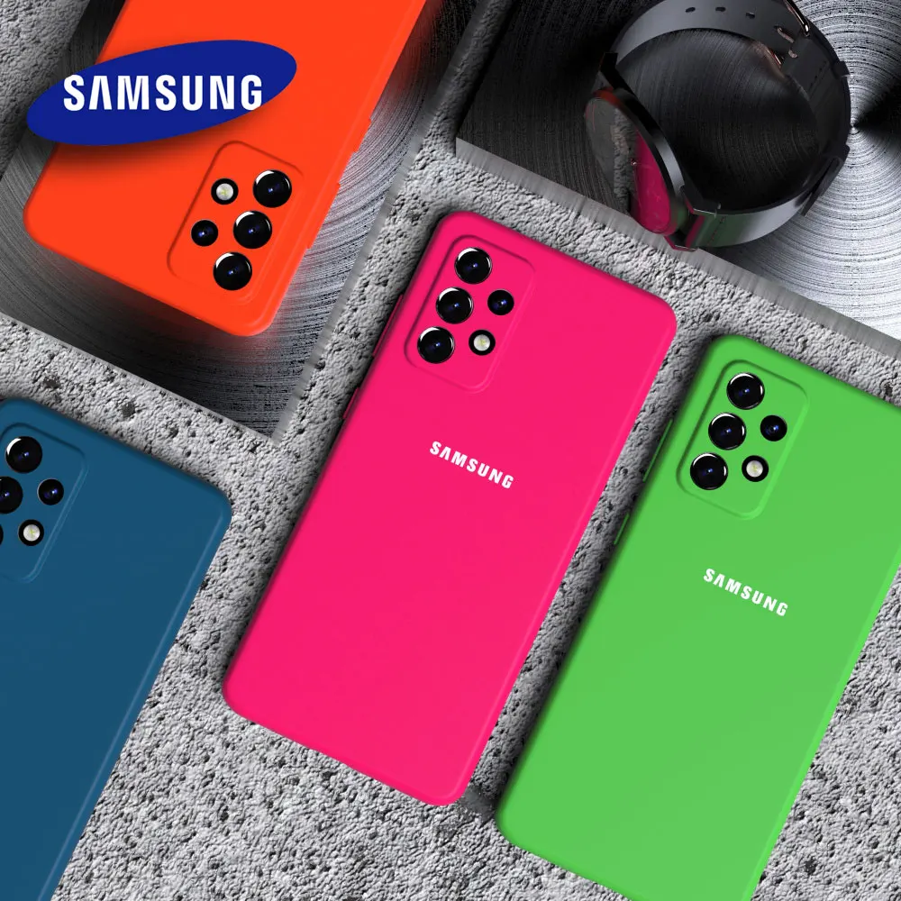 

Чехол для Samsung Galaxy A52 A72, высококачественный мягкий силиконовый чехол, шелковистый защитный чехол для сенсорного экрана камеры A 52 72