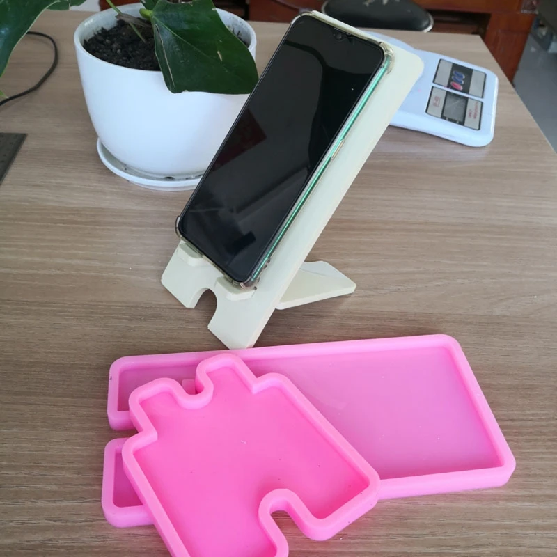 

Handmade Phone Stands Silicone Molds Cell Phone Bracket Silicone Mold DIY Phone Holder Epoxy Resin Moulds Art Craft