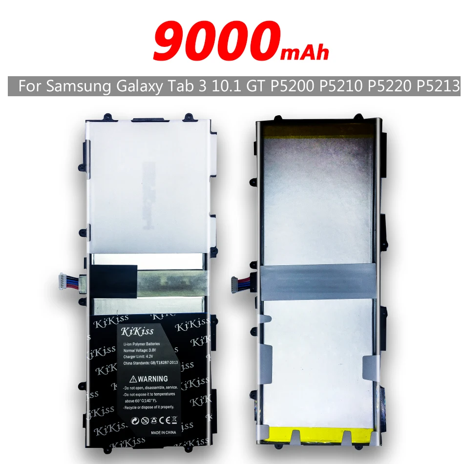 Литий ионный полимерный аккумулятор 9000 мАч для планшета Samsung Galaxy Tab 3 10 1 GT P5200 P5210