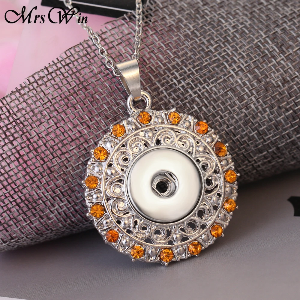 Цепочка с подвеской женская классическое круглое ожерелье кристаллами