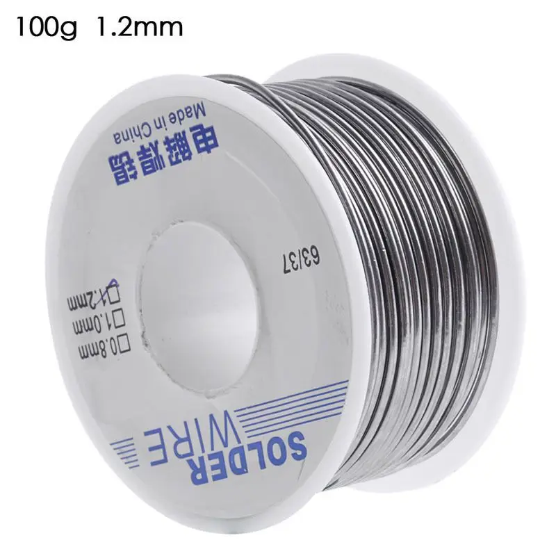 

1.2mm Rosin Core Solder 63/37 Tin Lead Line Flux Soldering Welding Wire 100g