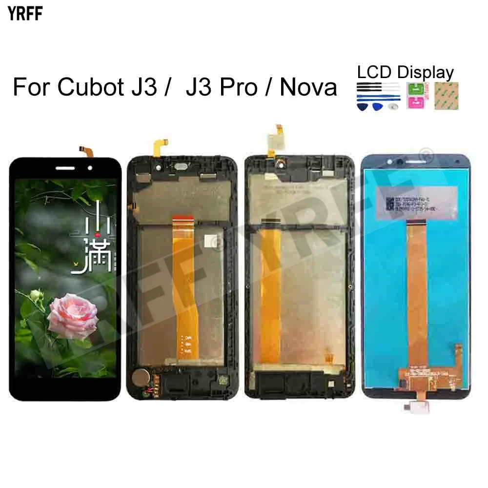

For Cubot Nova With Frame LCD Screens For Cubot J3 Pro lcd Display Touch Screen Digitizer Assembly Phone Repair Sets