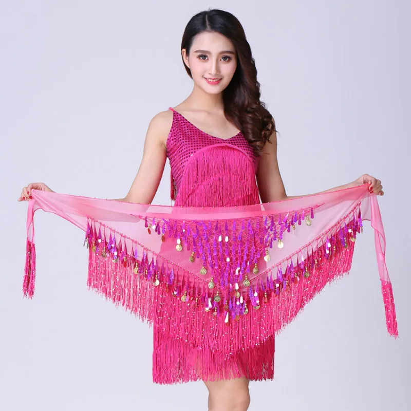 Женский танец живота новый хип-шарф поясная цепочка тренировочные кисточки